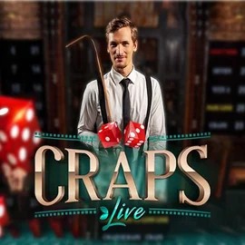 Official Live Casino logo: Live Craps by Evolution at Ringospin Casino
