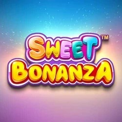 Sweet Bonanza online game logo by Pragmatic Play on ringospin-be.com